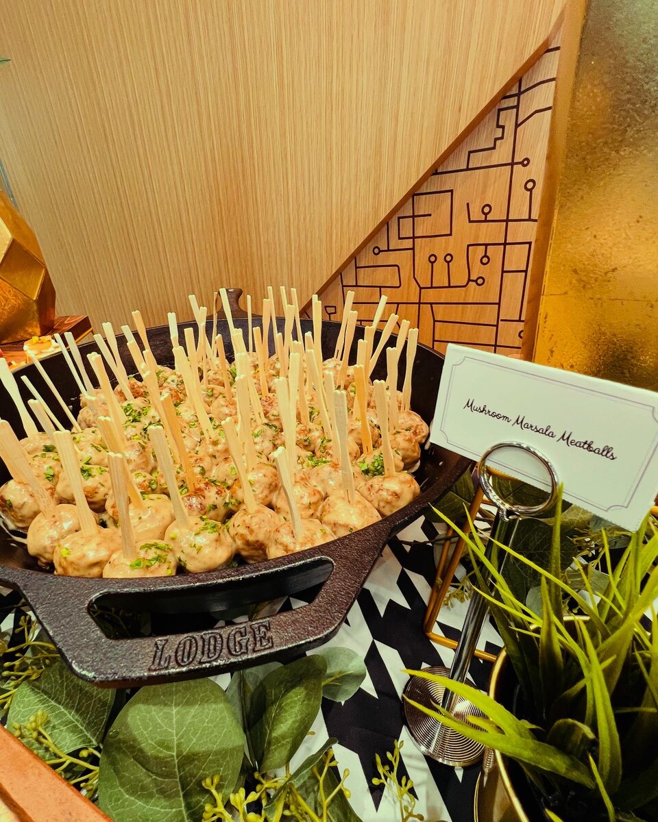 Chef Ed Bohme preparing food at a catered event in Utah County