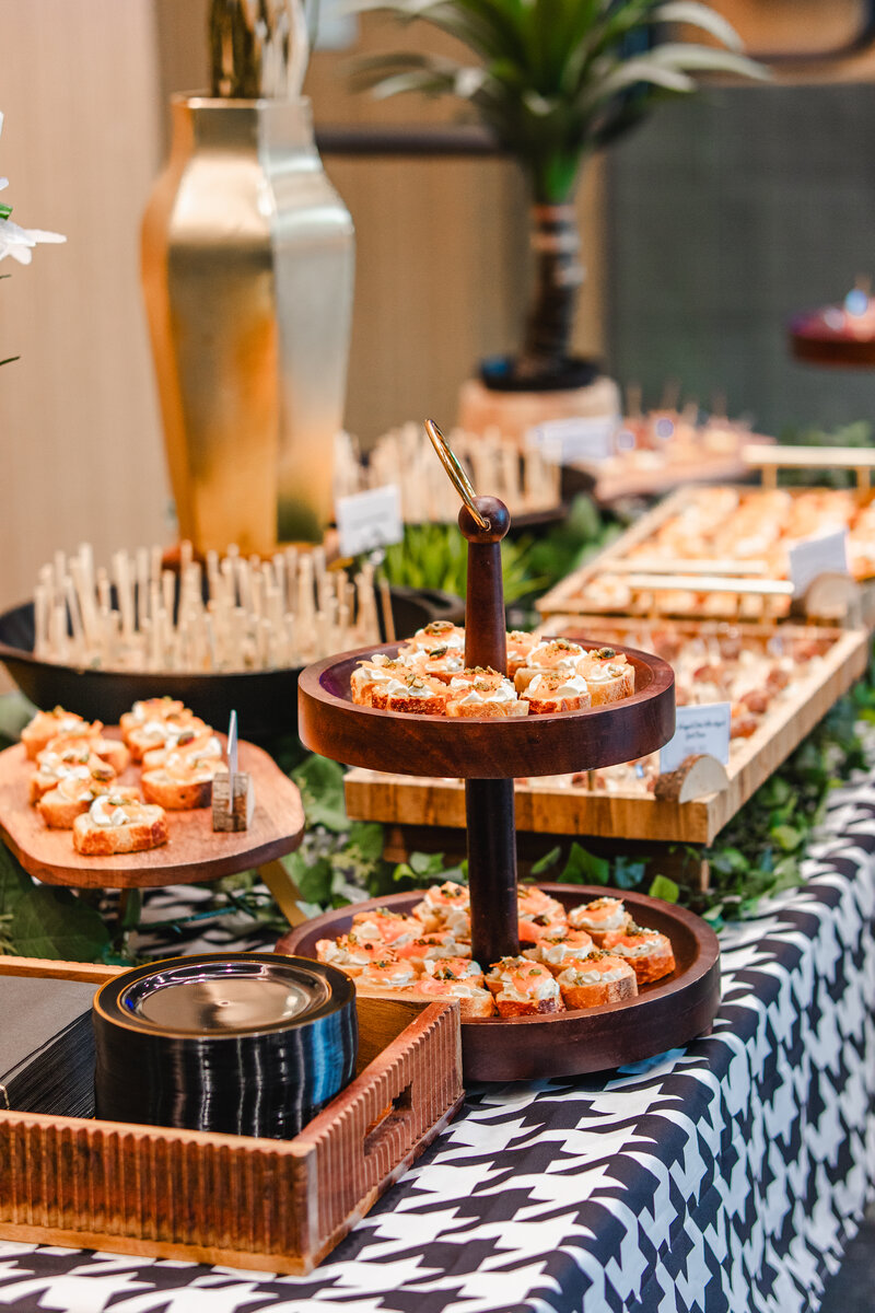 Full event catering setup by Savory Peaks in Utah County